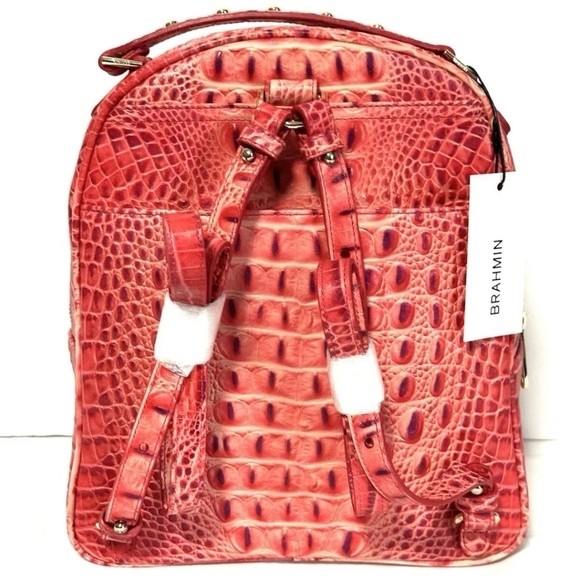 🔹️ BRAHMIN  🔹️Chelcy cayenne taos Melbourne Genuine  Leather backpack ✨️🎒 - Picture 7 of 11